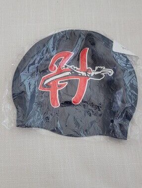 Hars Core Swim Silicon Cap with Red White Logo In Dark Blue!